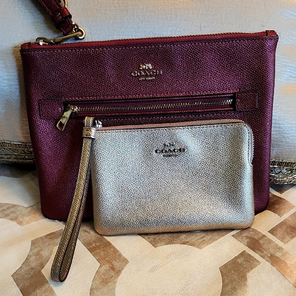 SALE!!!  SALE!!!  25.00Coach Red and Gold Clutch Collection